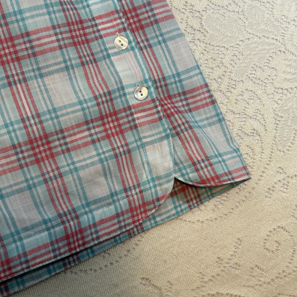 Seven Forty-Two Size M Multicolored 3/4 Sleeve Button Up Shirt - Picture 7 of 13